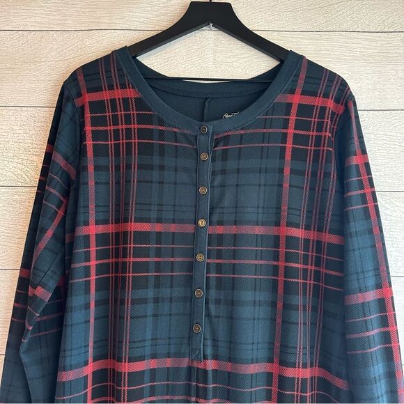 Hearth and Hand with Magnolia Unisex Pajamas Union Suit Holiday Plaid Size XL - Picture 6 of 14